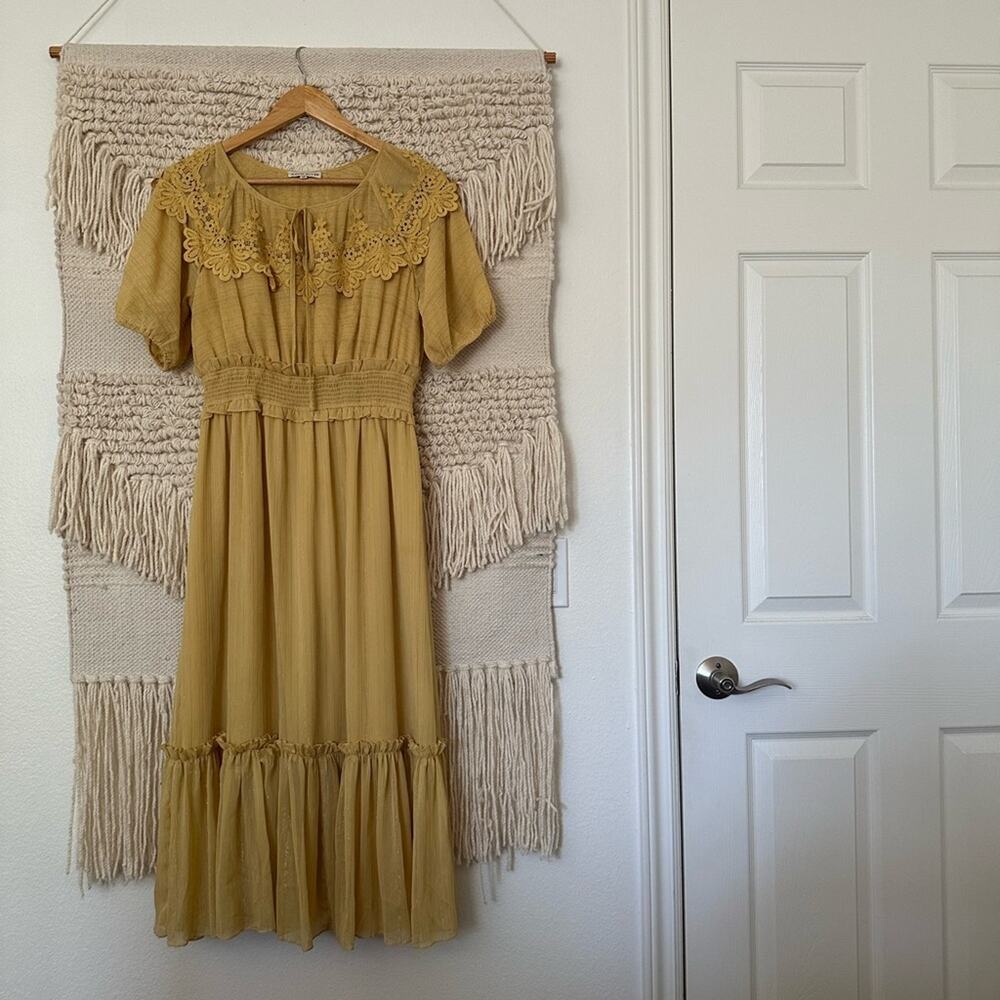 Moon River Boho Midi Dress